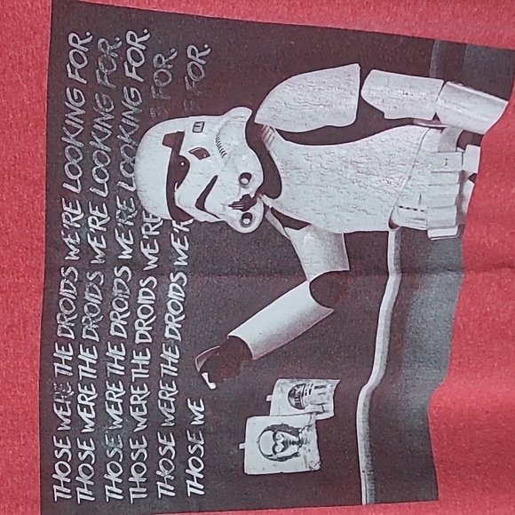 3/$30* Star Wars T-shirt Red 'Those Were The Droids Were Looking For' Size XL - Picture 2 of 6